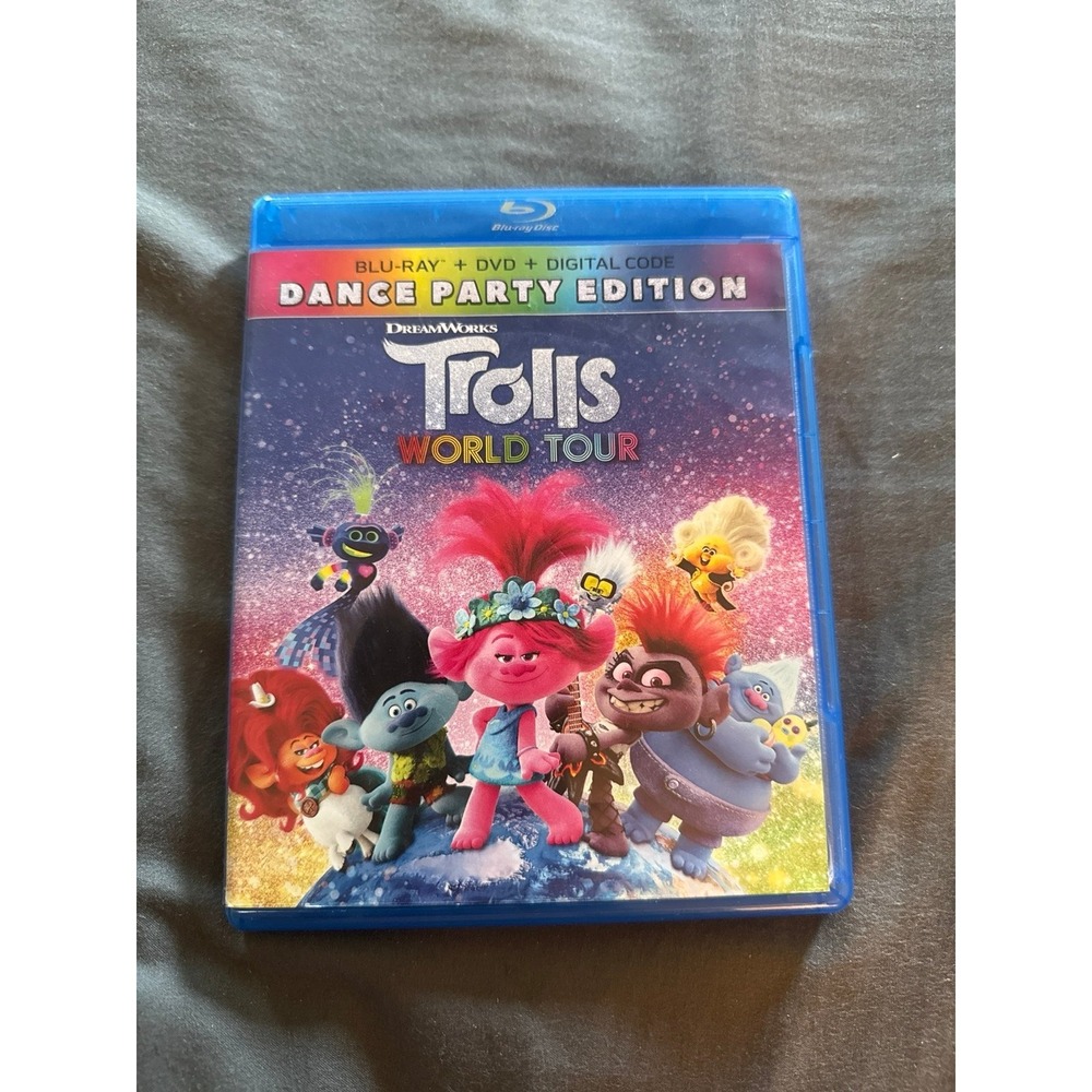 Dreamworks Trolls World‎ Tour Dance Party Edition Blue Ray + DVD
